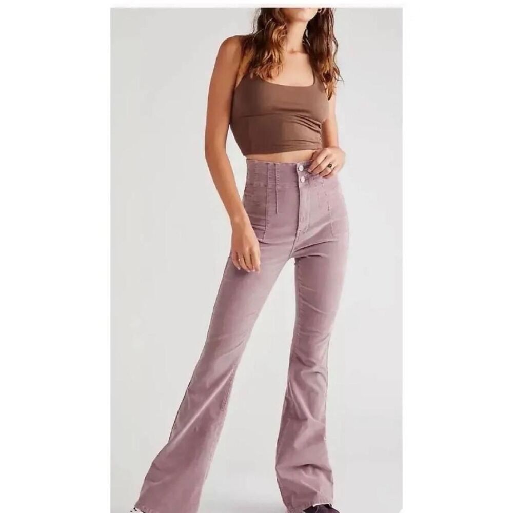 We The Free Free People High-Waisted Corduroy Flare Pants
